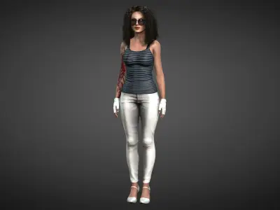 Character Sara 3D model