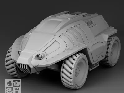 Futuristic Armored personnel carrier 3D print model