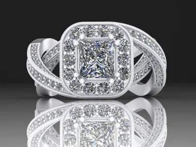 Classic ring 3D print model