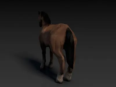Low Poly Horse Low-poly 3D model