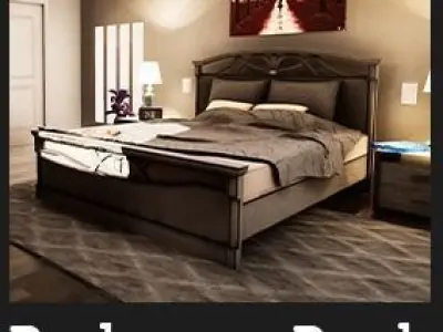 Bedroom  Furniture Package  80 Variations Low-poly 3D model
