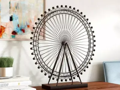 London Eye Sculpture 3D model