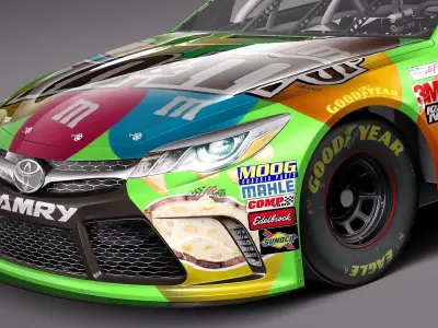  Nascar Toyota Camry M Ms Kyle Busch 2015 3D model