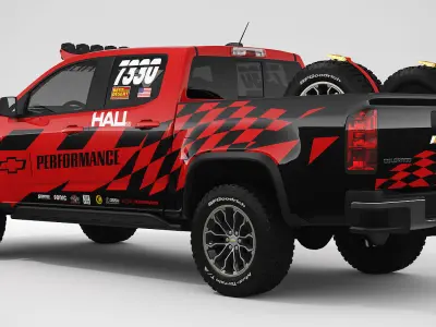 Chevrolet Colorado ZR2 2018 Racing 3D model