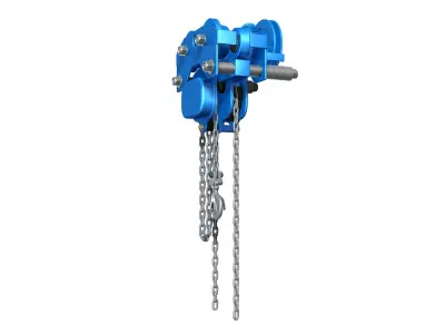 Industrial hoist garage tool 3D model