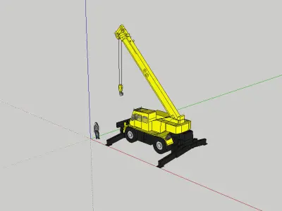 25 ton crane Free 3D model