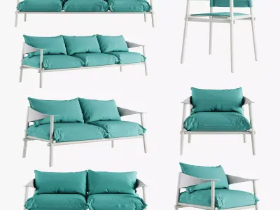 Terramare collection of furniture  3D model