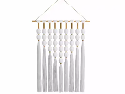 macrame wall hanging 3D model