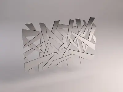 MIRROR---Broken metal pole 3D model