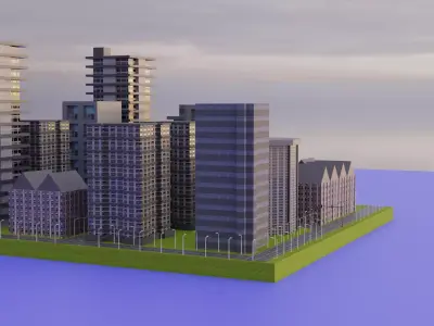 city for gaming 3D model