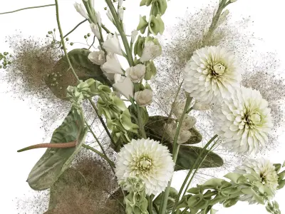 Flower In Vase 115 3D model