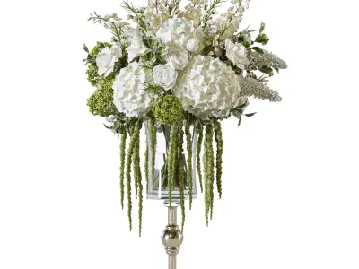 Flower Set 121 Tall bouquet 3D model