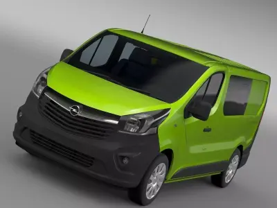 Opel Vivaro MultiVan EcoFlex 2017 3D model