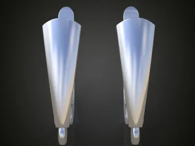 Earring 3D model 3D printable model 0112 3D print model
