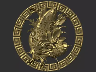 jumping fish 2 3D print model