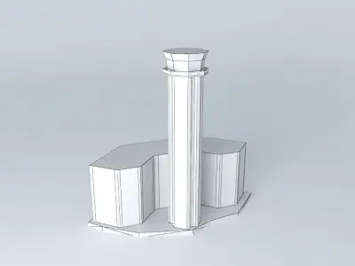 Tower airport Free 3D model