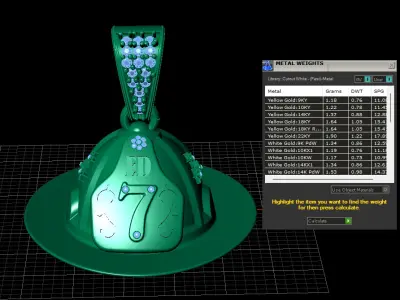 ED7 HAT STYLE PENDANT 3D PRINTABLE MODEL  3D print model