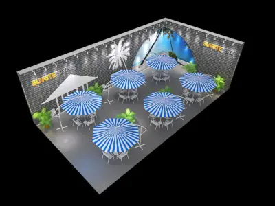 Exhibition - Area - 15X8-3DMAX2012-01 3D model