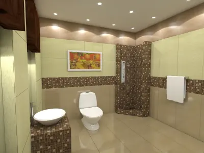 Bathroom 03 3D model