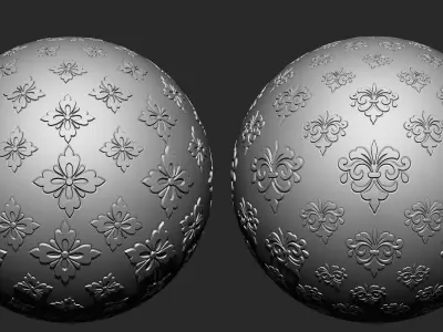 Ornament VDM Brush Pack  Vol2  30 in One 3D model