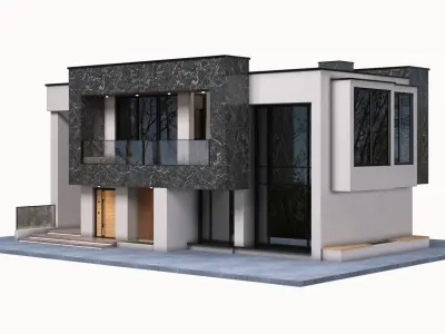 Modern luxury villa-high quality 3d architectural model 3D model