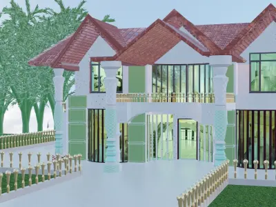 3D model Modern Luxury Villa Exterior Design 3D model