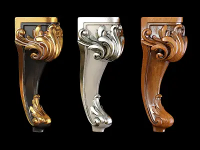 Classic leg 007 3D model