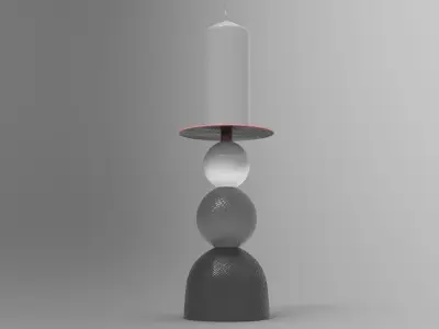 Slep Candlestick Low-poly 3D model