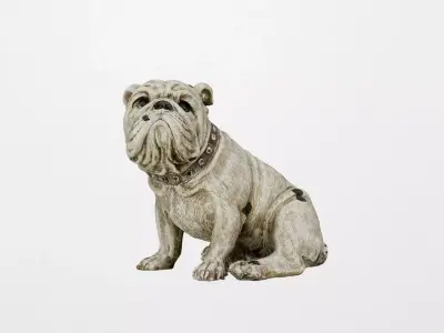Clay Dog Decoration Object 3D model