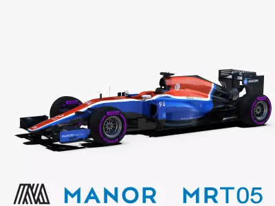 Manor MRT05 Car Low-poly 3D model