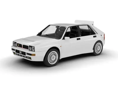 Lancia Delta HF Integrale Evoluzione 1 1987 3d model 3D model
