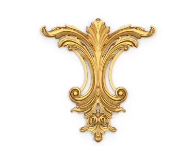 Classic decor ornament carved 08 3D model