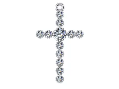 classic diamond cross 3D print model