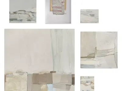 Abstract Painting Frame Set 12 3D model