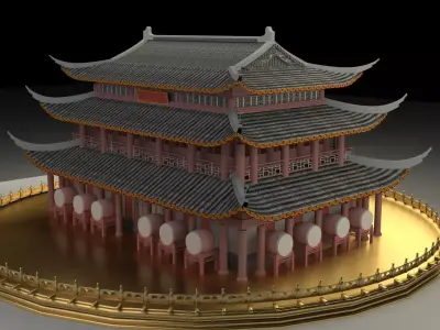Chinese ancient house  3D model