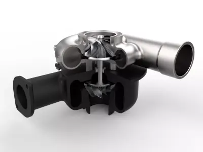 Turbocharger 3D model