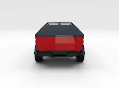 Tesla Cybertruck with Interior Pack 3D model