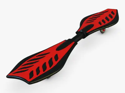 Razor RipStik Classic red v 1 Low-poly 3D model