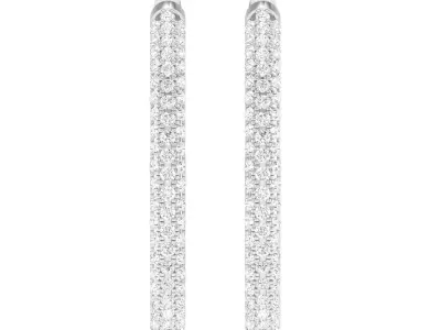 Women earrings 3D print model