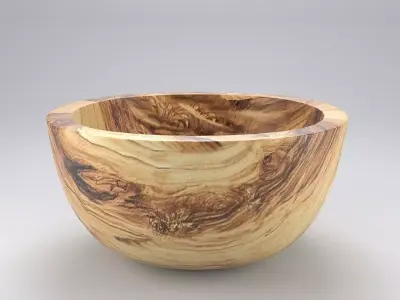 Wood Bowl 3D model
