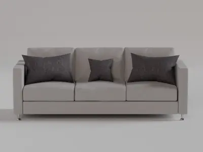 Pillows Set Free low-poly 3D model