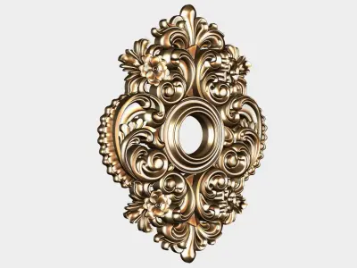 Carved decor for cnc 50 3D model