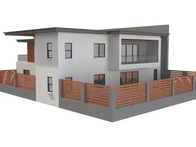 MODERN HOUSE Low-poly 3D model purchase