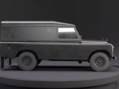 Land Rover Series III Army Van Long Wheel Base 3D model