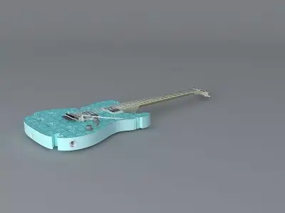 Puzzle guitar Free 3D model