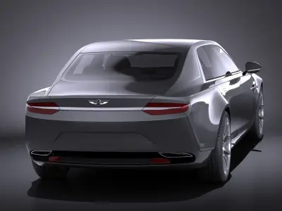 Aston Martin Lagonda 2016 VRAY 3D model