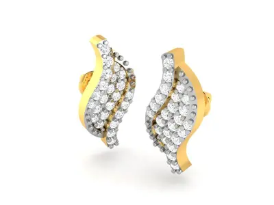 Solitaire Earring 3D print model