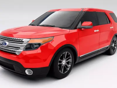 Ford Explorer 2011 Low-poly 3D model