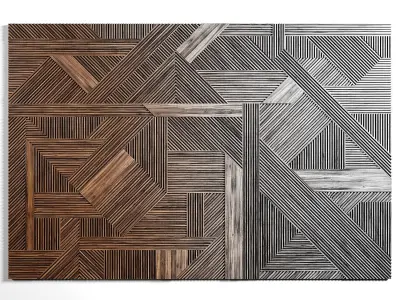 Wooden panels 3 3D model