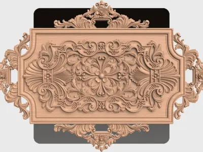 Carved decor for cnc 39 3D model